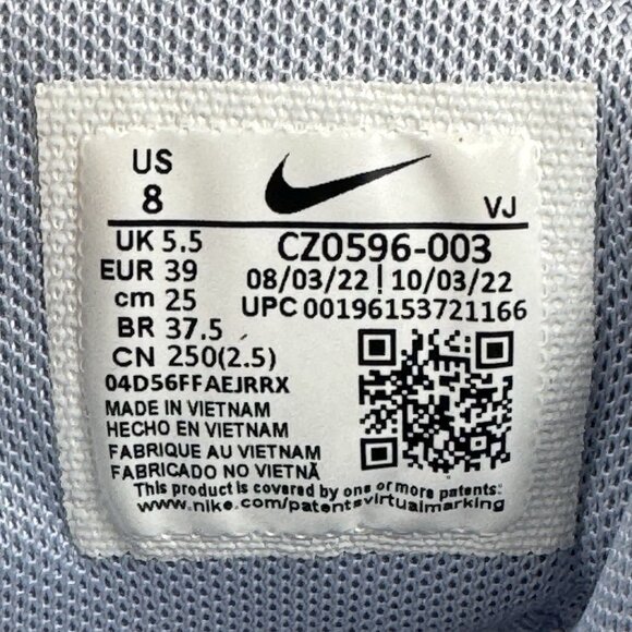 Nike Free Metcon 4 Sneaker Shoes Women 8 Football Grey Soft Pink Blue CZ0596-003 - Picture 8 of 9